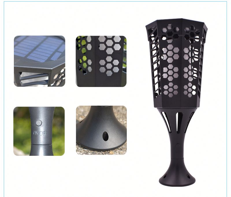 Multifunctional heart shaped solar garden light recessed LED