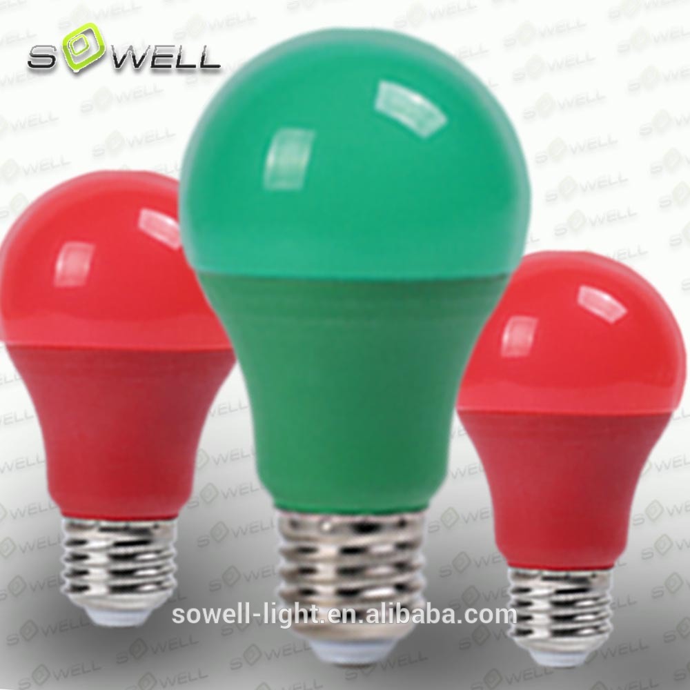 Colorful led bulbs blue red yellow green orange led lamp A60 9w 12w