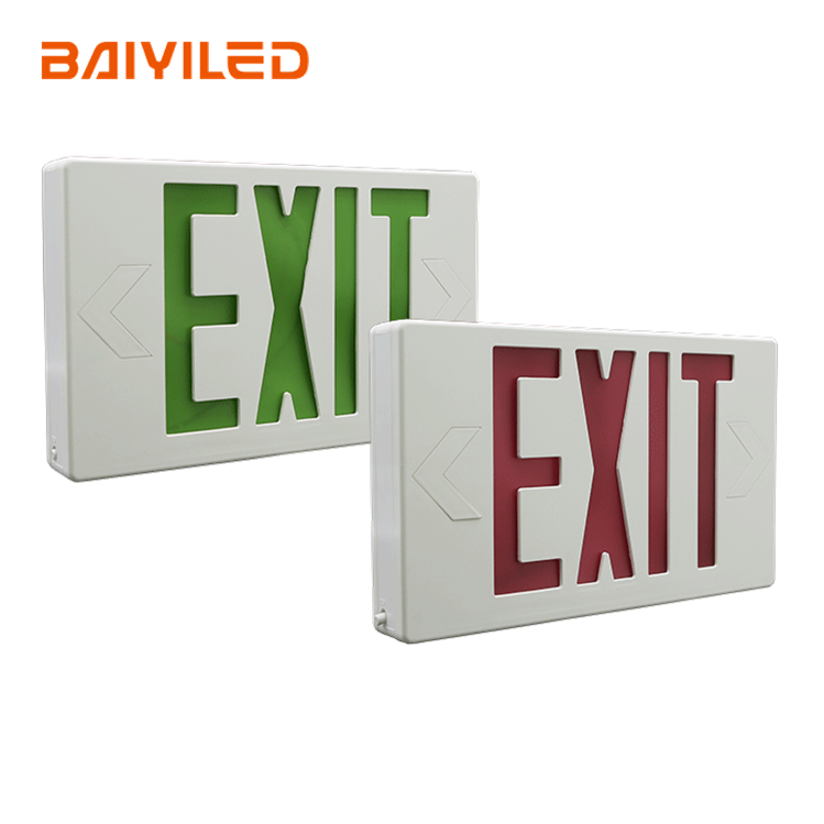 Red Or Green Ni-Cd Battery Led Self Illuminating El Exit Sign