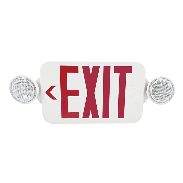 Portable Led Acrylic Self Test Exit Sign In Black