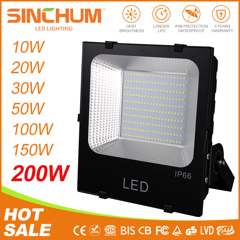 Factory sale rechargeable modular long distance led rotating led 150w floodlight