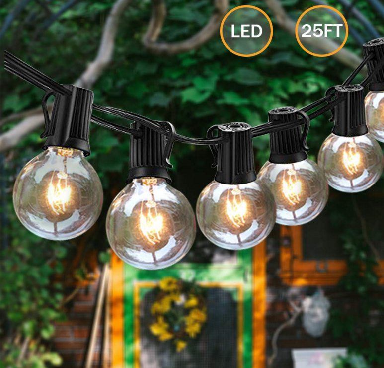 Globe Festoon Waterproof G40  25Bulbs Christmas LED String Strip Light