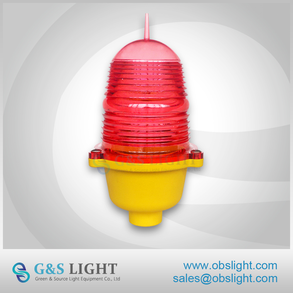 LED low intensity single aviation obstruction light