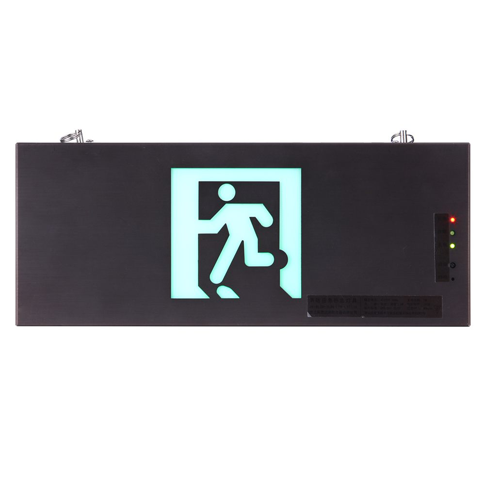 LST  model 118 double sided led emergency exit sign light  for plaza