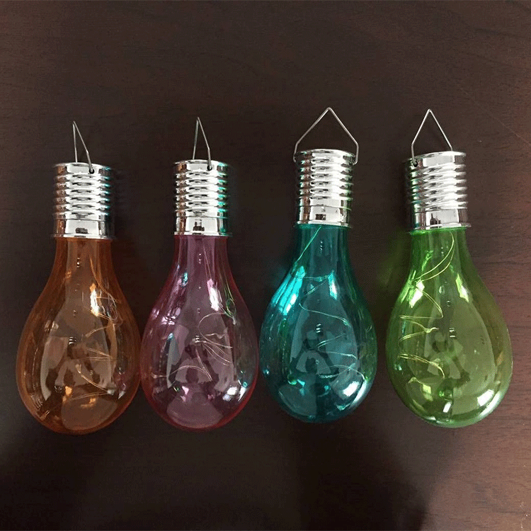 Solar Powered Outdoor Garden light Bulb Firefly Hanging light