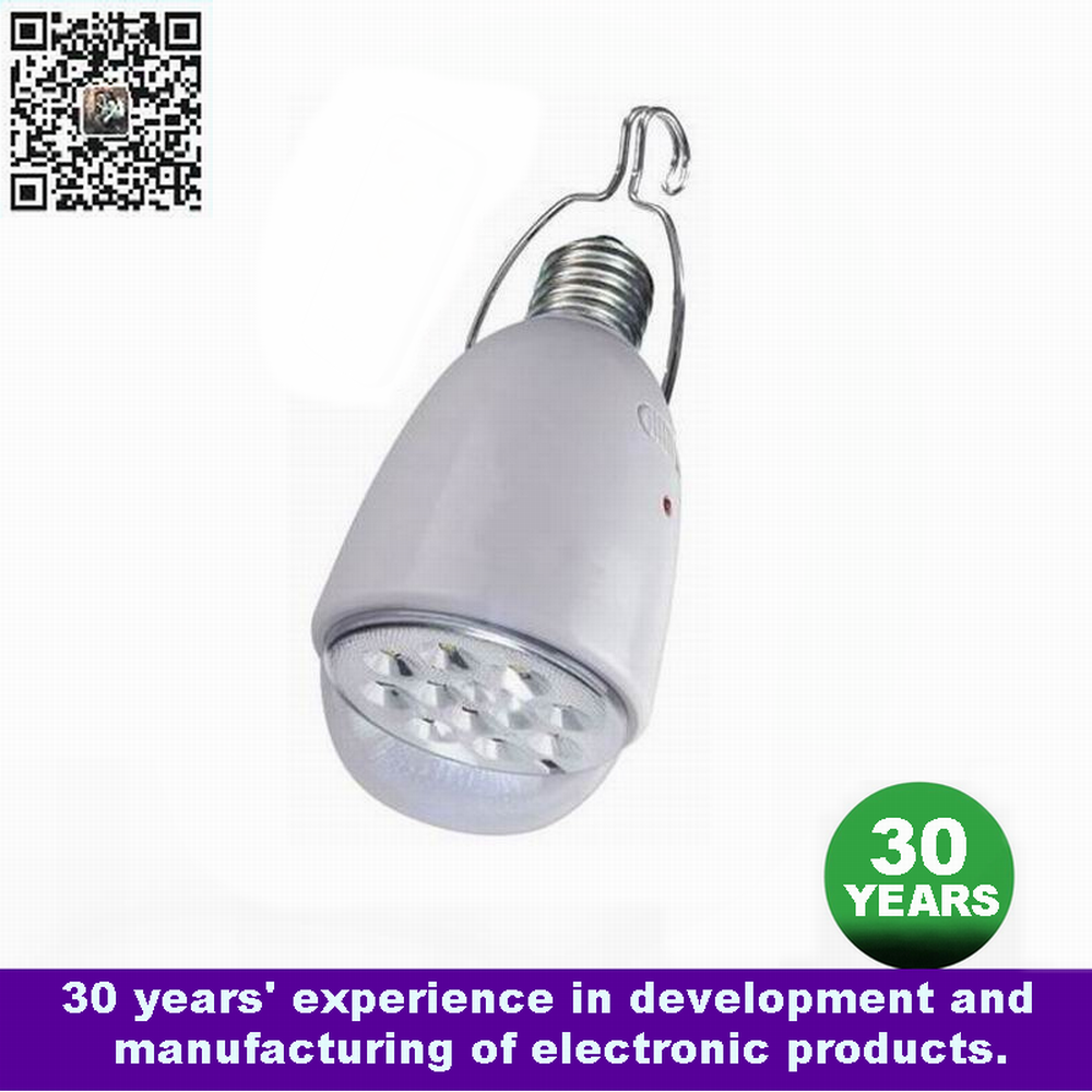 LED rechargeable emergency bulb with Remote control portable lights Lamp Direct Manufacture factory AS-1401-12ER