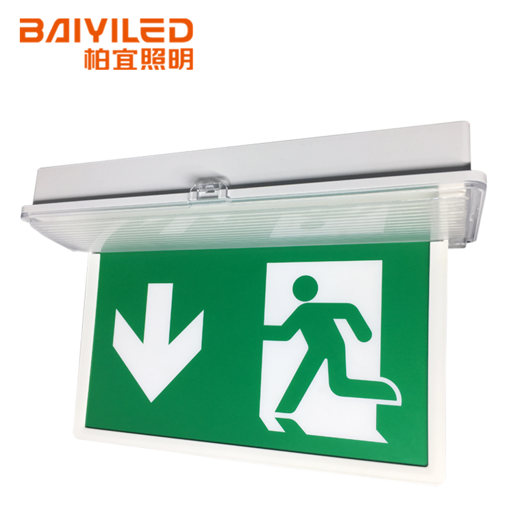 Acrylic Emergency Plate Pendant Australia Safety Metal Exit Sign