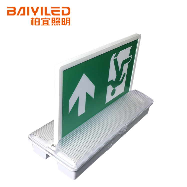 Wall Mounted Perspex Green Fire Sign Running Man Recessed Mounting Led Single Emergency Exit Light
