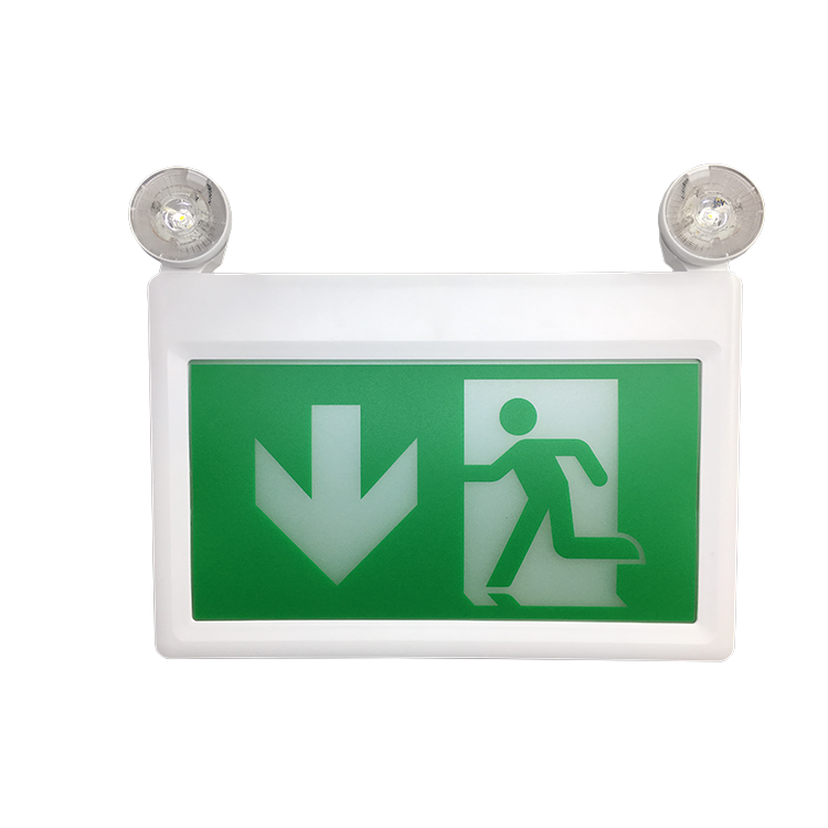 Economy Exit Sign Bulkhead Ip65 30W Project Twin Spot Lighting Emergency Light Led 60