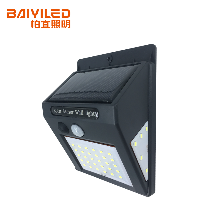 Led Power Pir Motion Sensor Solar Powered Wall Light