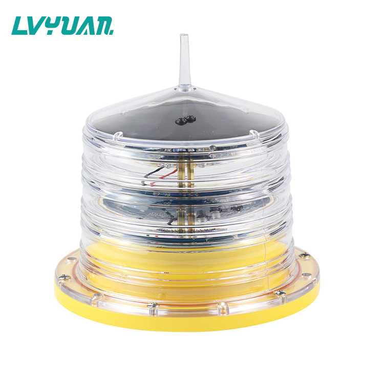 GPS Solar LED Aviation Obstacle Light / Aircraft Flashing Warning light /Tower Obstruction Light