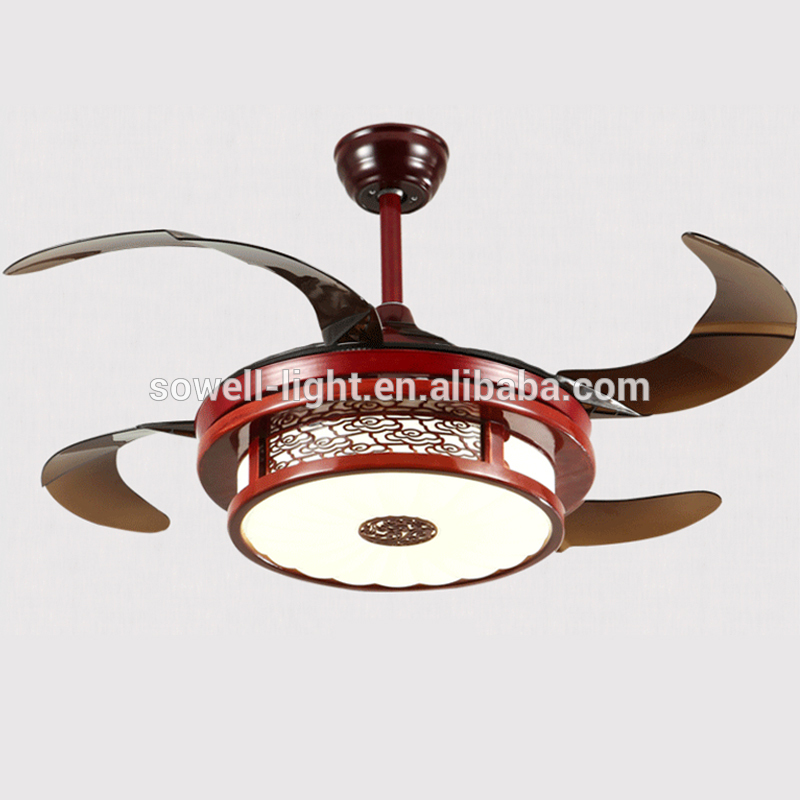 Hot selling products 2017 Remote control Ceiling fan with light