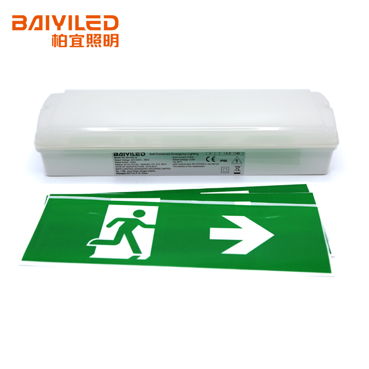 Good quality factory directly wall mounted led exit light emergency lights fire safety signs