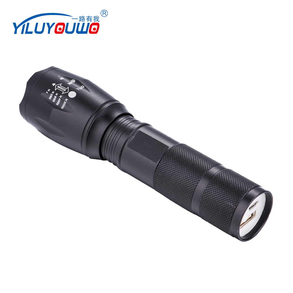 High Quality Dry battery Aluminum High Power LED Flashlight