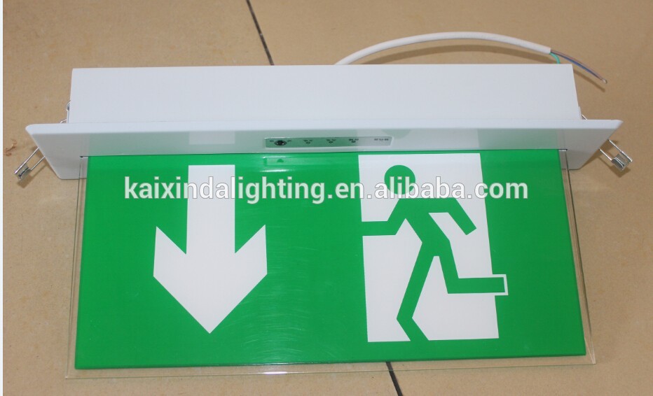 Rechargeable Fire Emergency LED Exit Sign with CE and Rohs