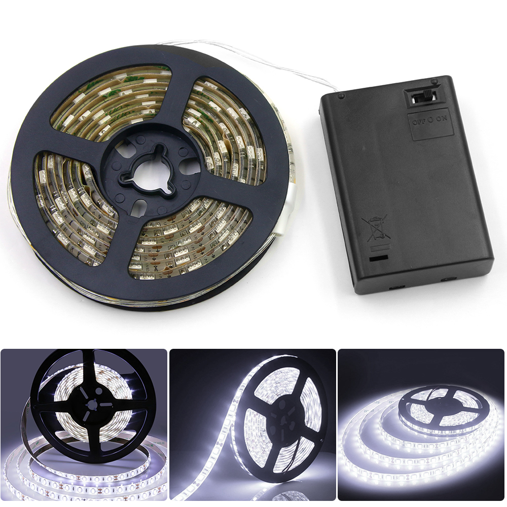 led strips 5v dc battery  5050 CE Rohs DC 6v Led Strip Solar power AA battery operated RGBW waterproof led strip lights