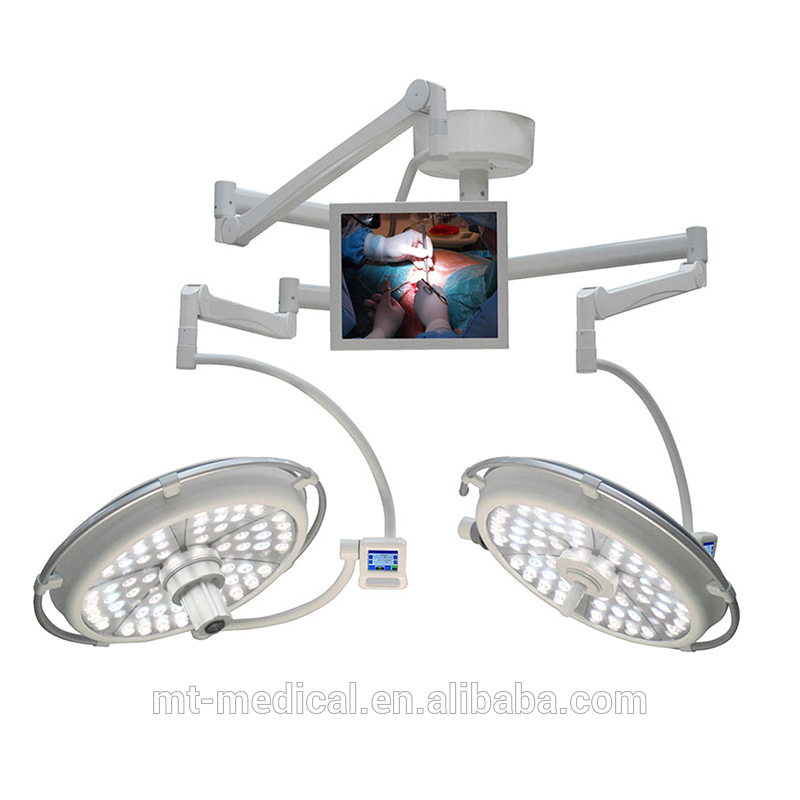 Double dome led shadowless operating lamp surgical lights and camera system option