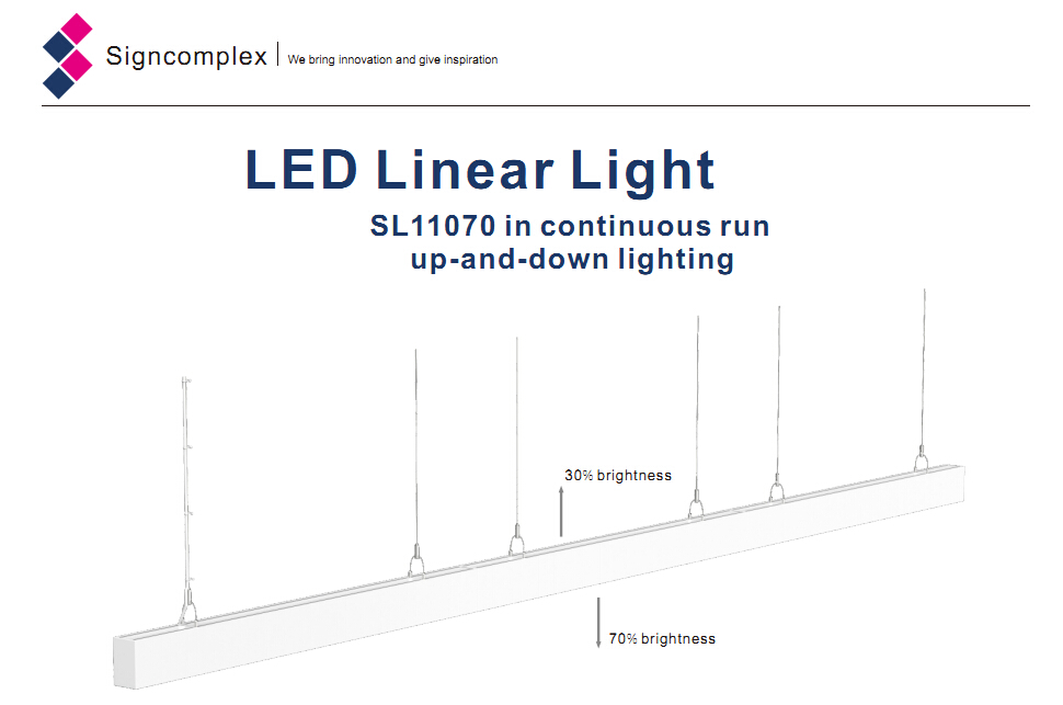 ce rohs wholesale CRI80 LED Aluminum Profile led linear light