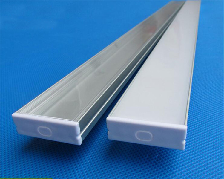 1meter LED Double PCB Row Lamp Housing Inside Width 27mm bar Strip Light Shell lampshade extrusion