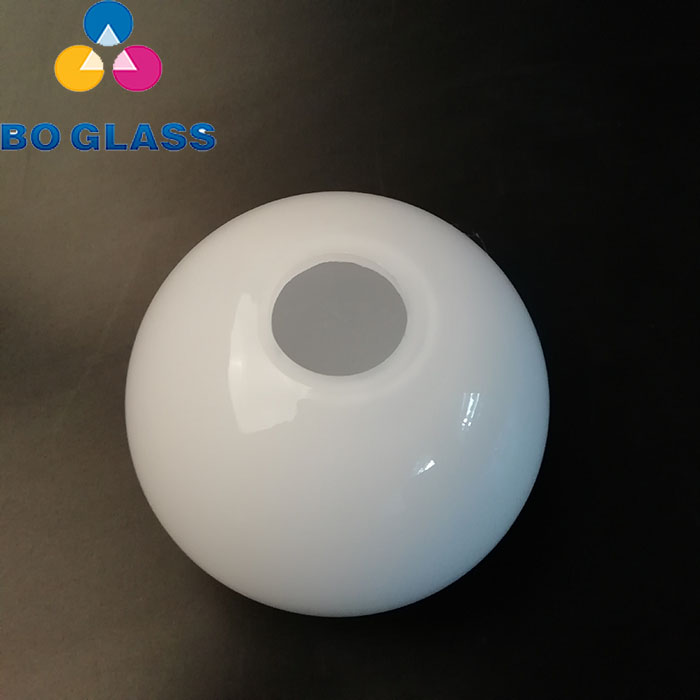 Hand Blown Matt or Shiny  Opal White Glass Lamp Cover Ball Sphere