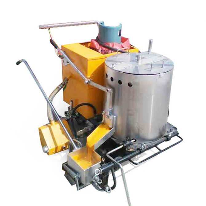 Manual thermoplastic airless road marking paint machine