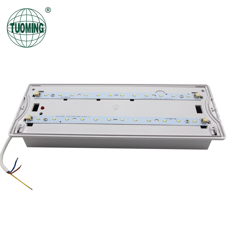 more than 20 lux at height of 3 meters waterproof lithium battery 8W bulkhead led emergency light for hotels