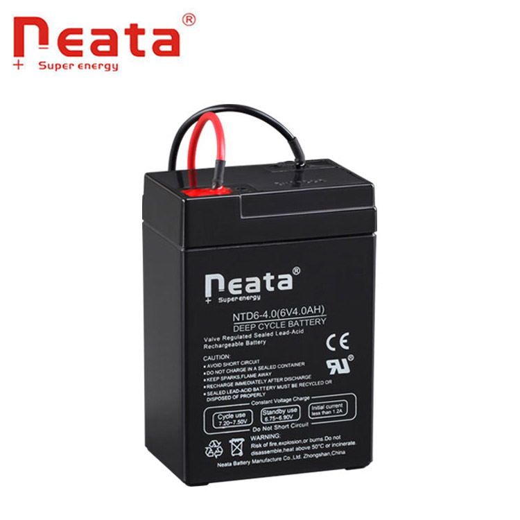 6V4ah small capacity lead acid battery for surveillance cameral