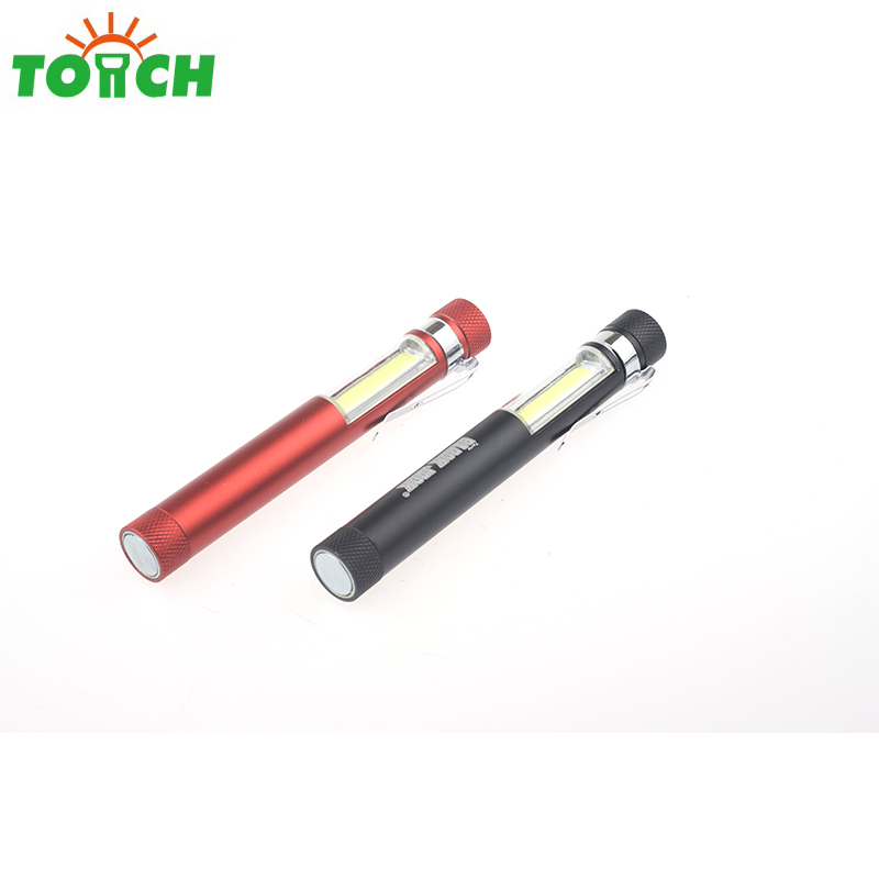 Portable Mini COB LED Flashlight 1 Mode Magnetic Torch Lantern Handle work flashlight Linternas Lamp Use AAA battery