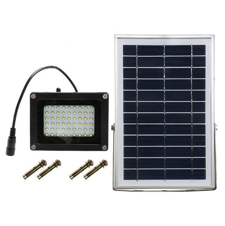 Outdoor Waterproof Emergency 54 LED Flood Light Solar Garden Lighting Control Sensor Lamp