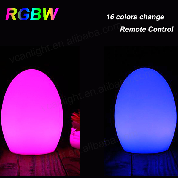 egg shape battery powered led night light with photo frame for indoor