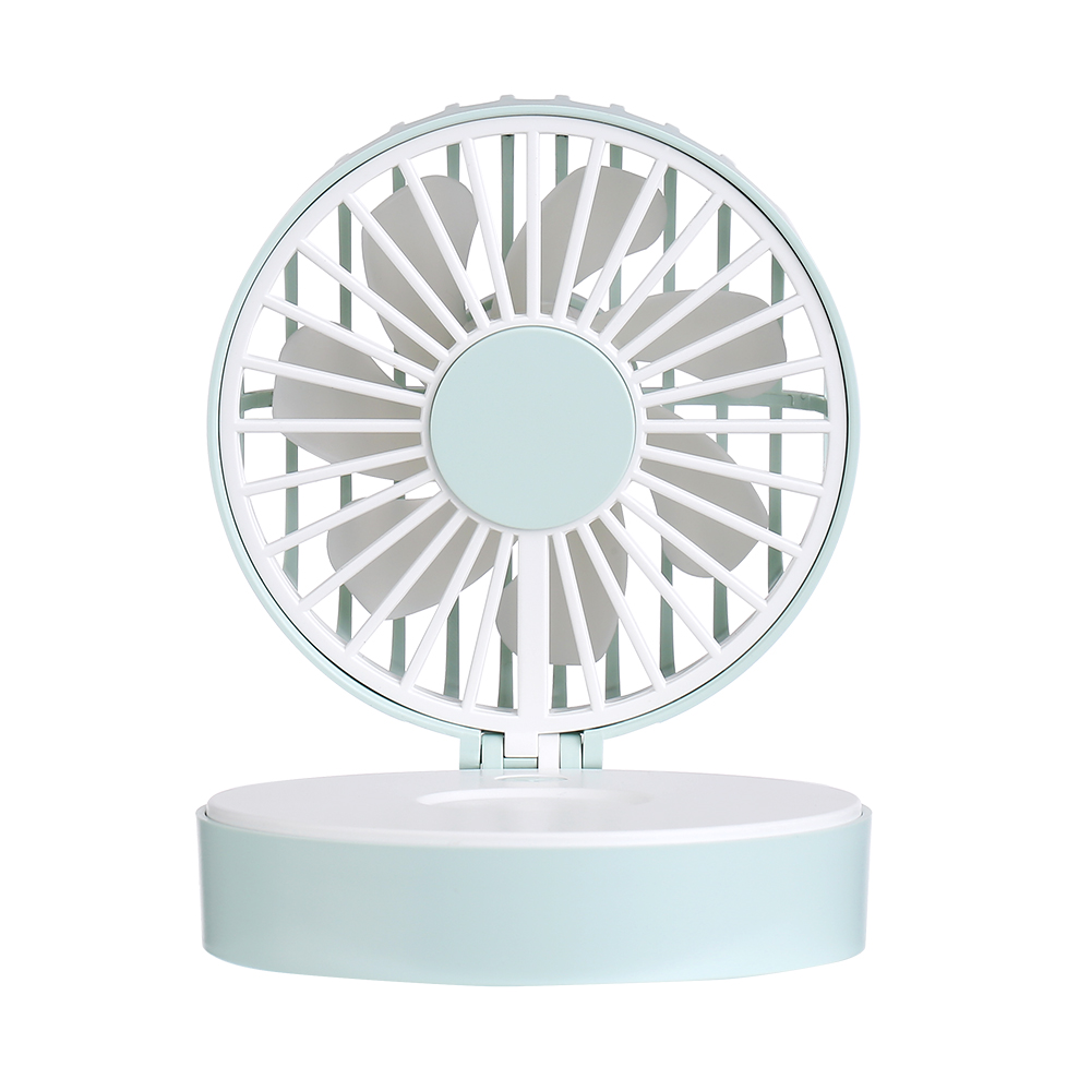 800mAh 5V Rechargeable Foldable Fan Portable USB Mini Fan With Mirror