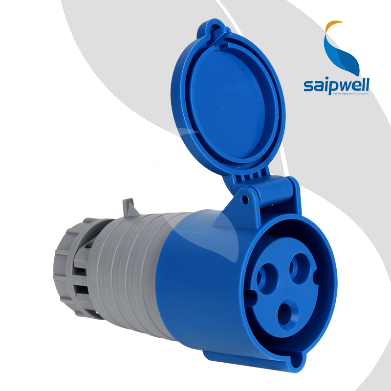 Saipwell / Saip Hot IP44 IP67 Three Phase IP55 16A Plugs Waterproof Industrial Plug and Socket