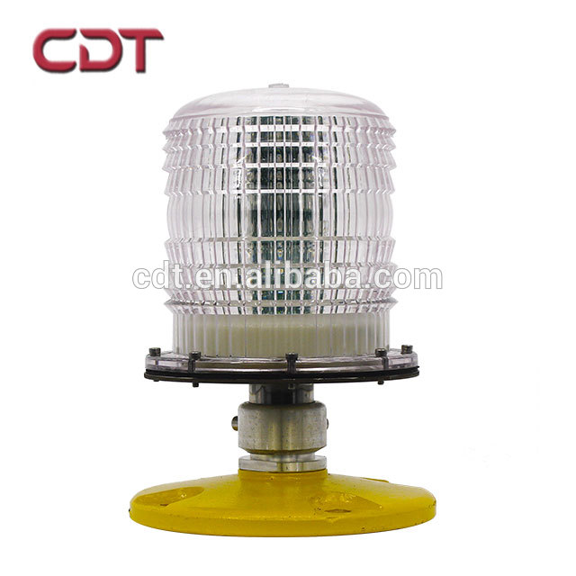 Steady burning green led inset heliport perimeter light to indicate the safe landing area for helicopter