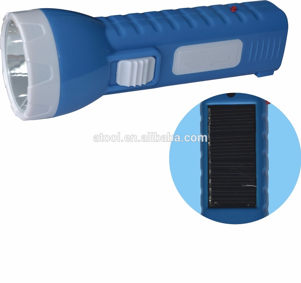 Atool 0.5w led rechargeable solar flashlight solar charging torch