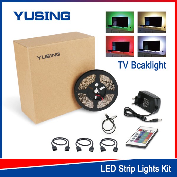 High Quality 5V USB LED Strip Light 4m 5050 RGB 4 Channels TV Back Light