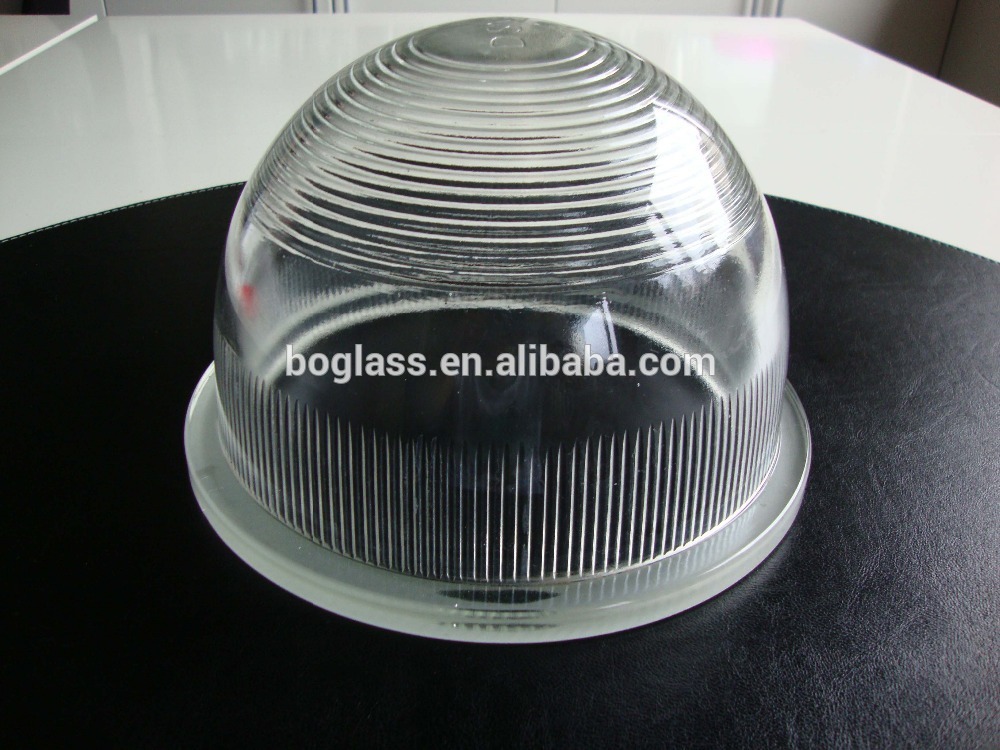 pressed borosilicate well glass dome for outdoor lighting