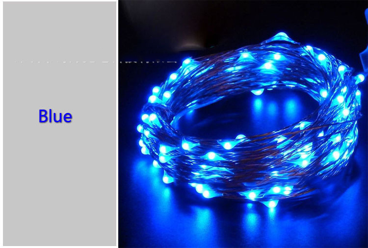 10M 100LED LED String wire copper wire light with USB Connector with factory price