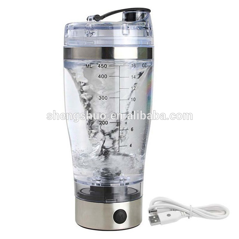 High Quality Electric Protein USB Shaker Bottles Milk Coffee Blender Water Bottle Movement Vortex Tornado Smart Mixer