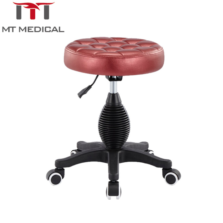 Popular hospital furniture stainless steel lifting round stool medical chair