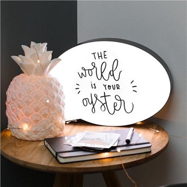 speech bubble Handwriting led sign light box