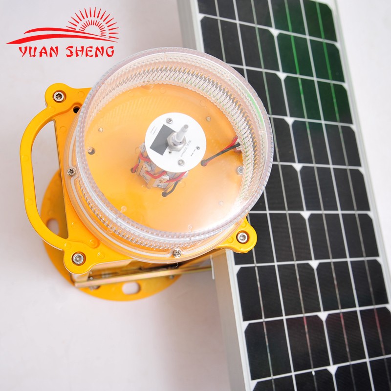 Solar Panel marine lantern LED flashing navigation warning light