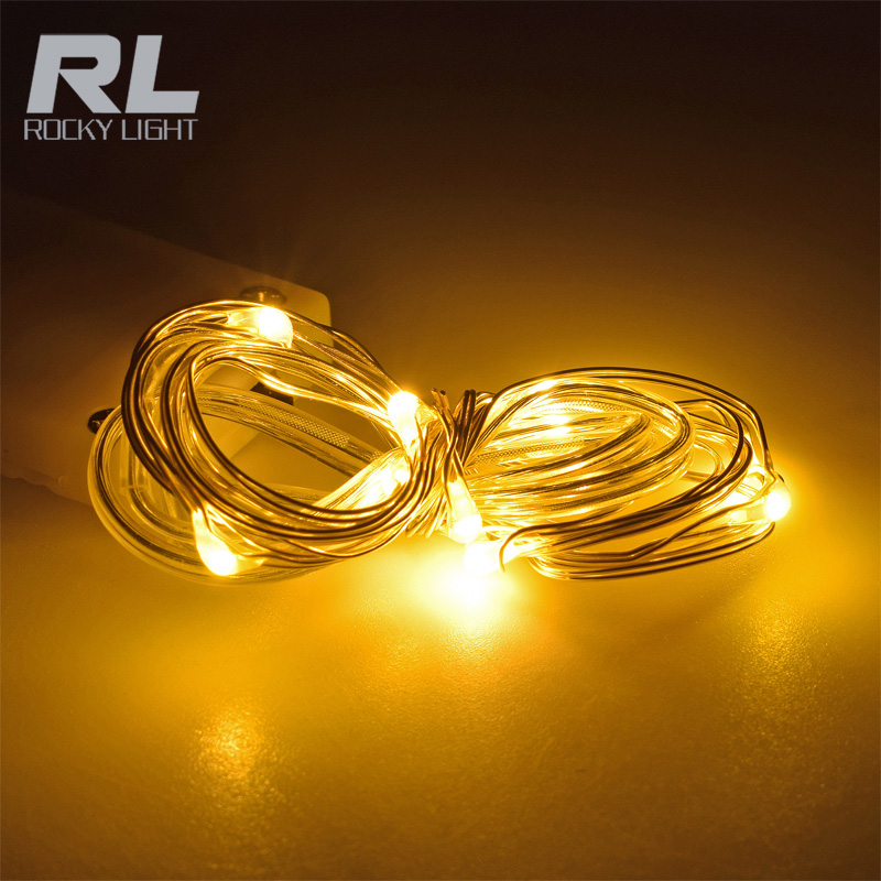 2m 20LED Copper wire light RGB waterproof Christmas decoration copper lamp
