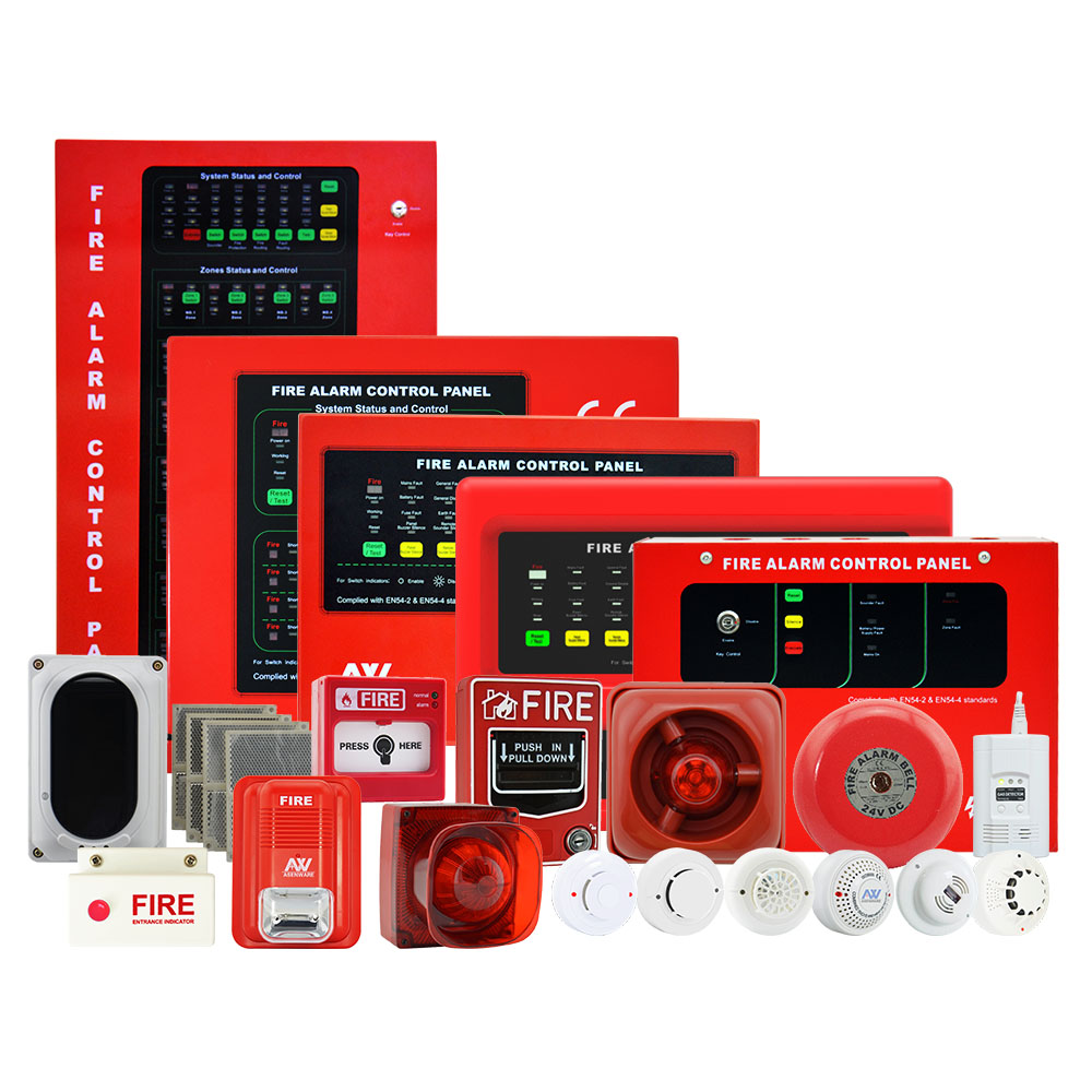 Factory Competitive Prices 2 / 4 / 8 /16 / 32 Zone Fire Alarm Control Panel GSM Fire Alarm Systems With Sounder Alarm