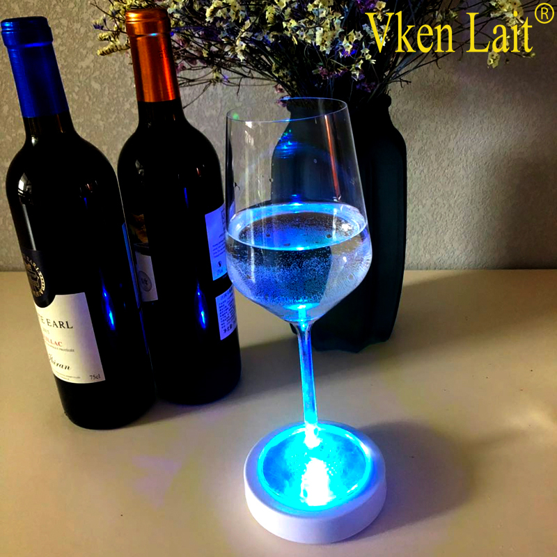 2019 New AAA battery 3d led lamp base for cup and club with touch switch