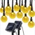 Solar Powered Fairy Lights String 30 LED White Crystal Ball Globe String Lights for Outdoor