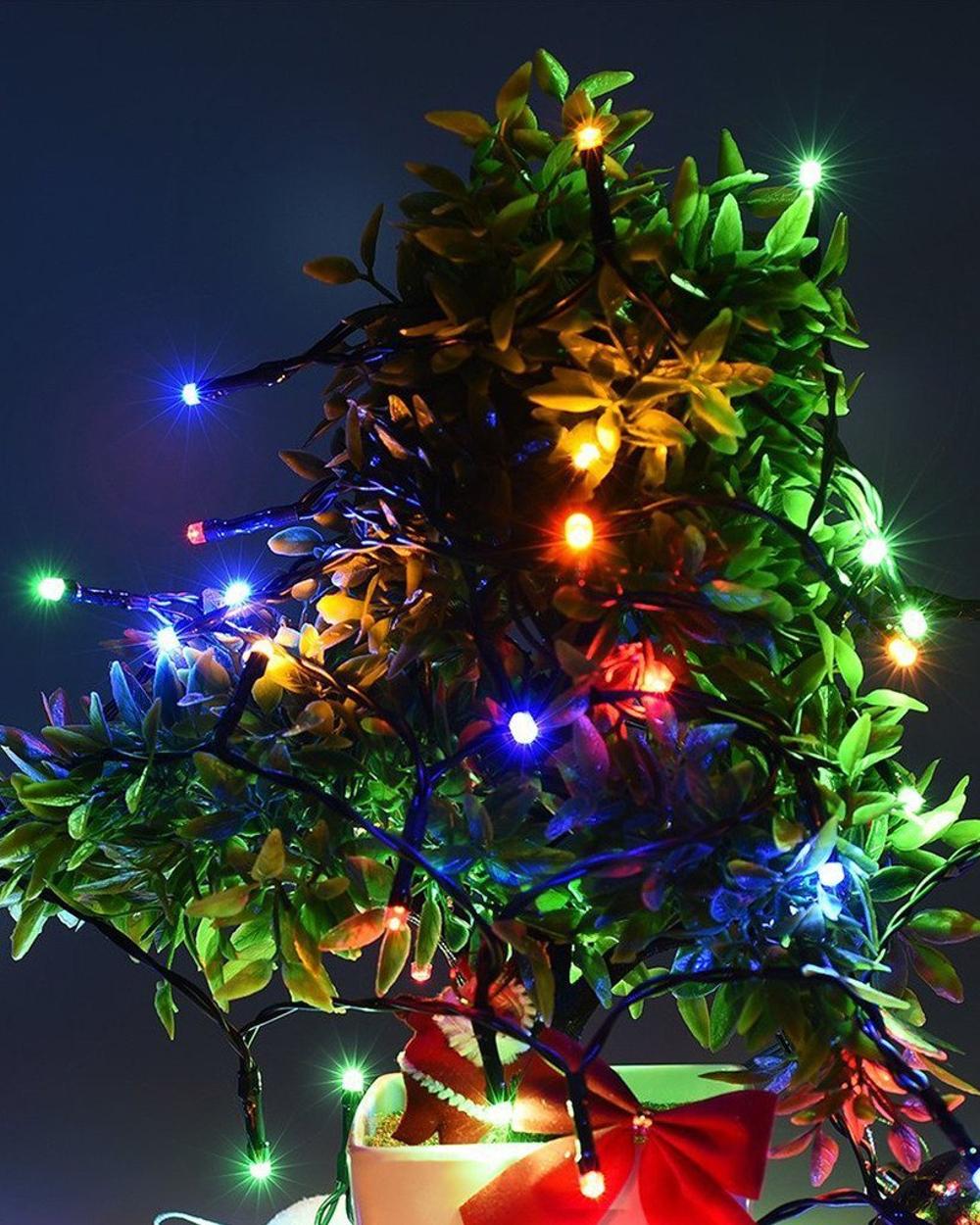 Multi-color seawater powered outdoor led light string for Christmas decoration