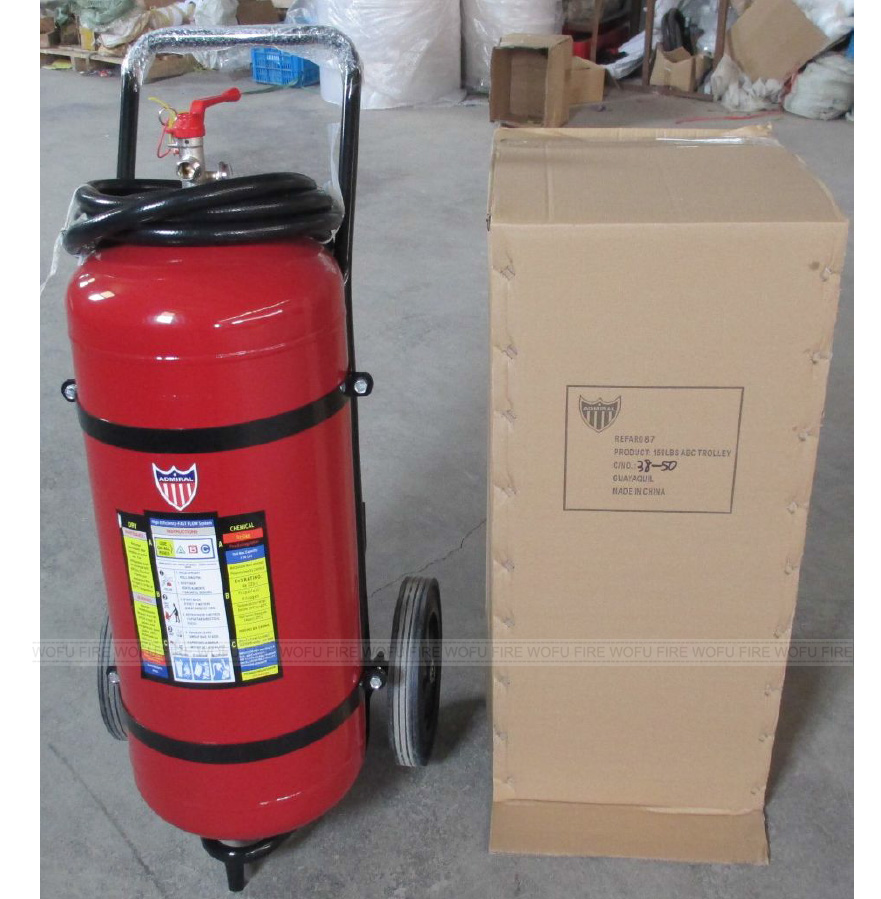 150LBS abc  Dry Powder trolley fire extinguisher