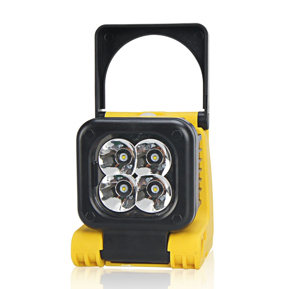 Cree 12w handheld yellow led maintenance rechargeable work light with Magnetic base