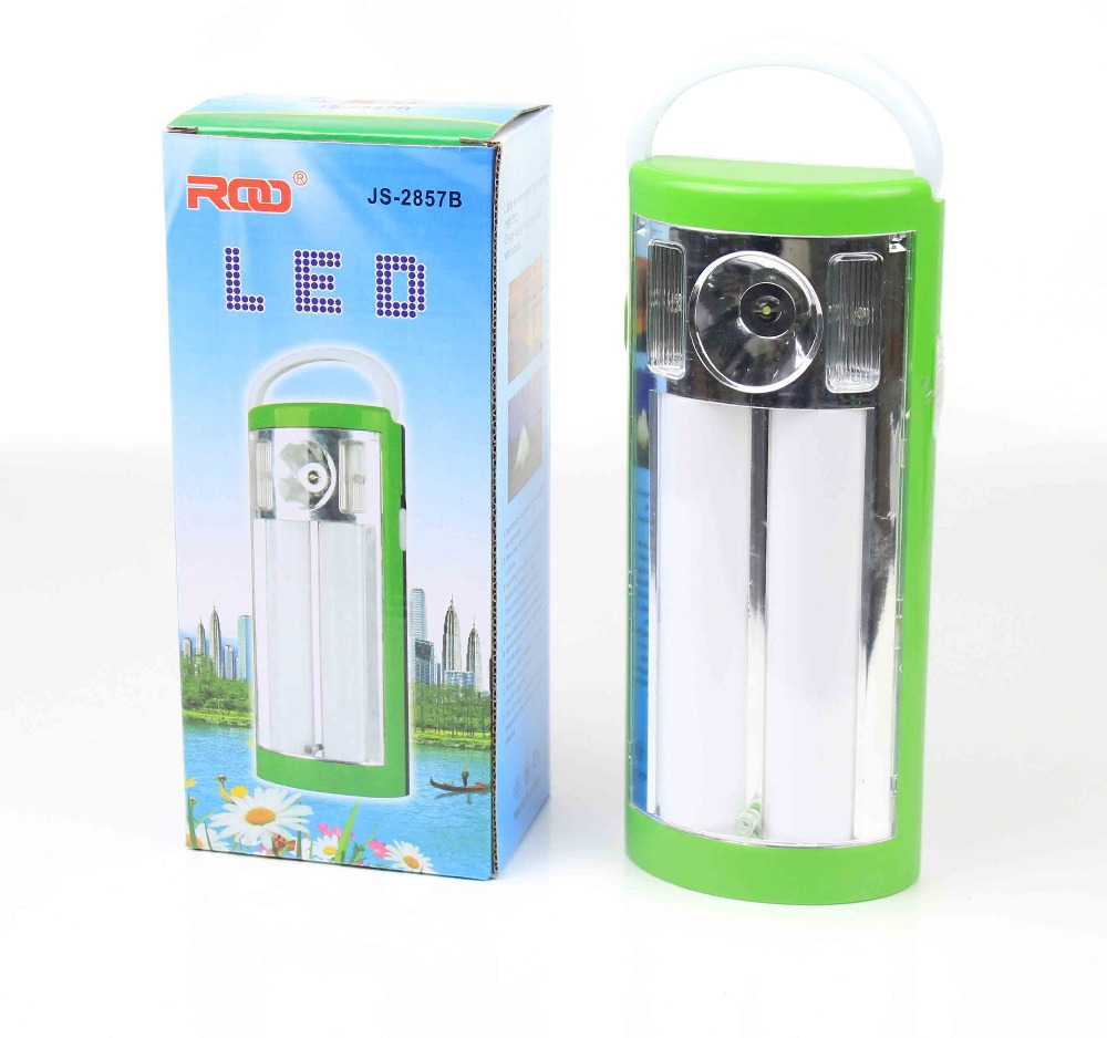 rechargeable + D battery backup double use led + tube together portable emergency light