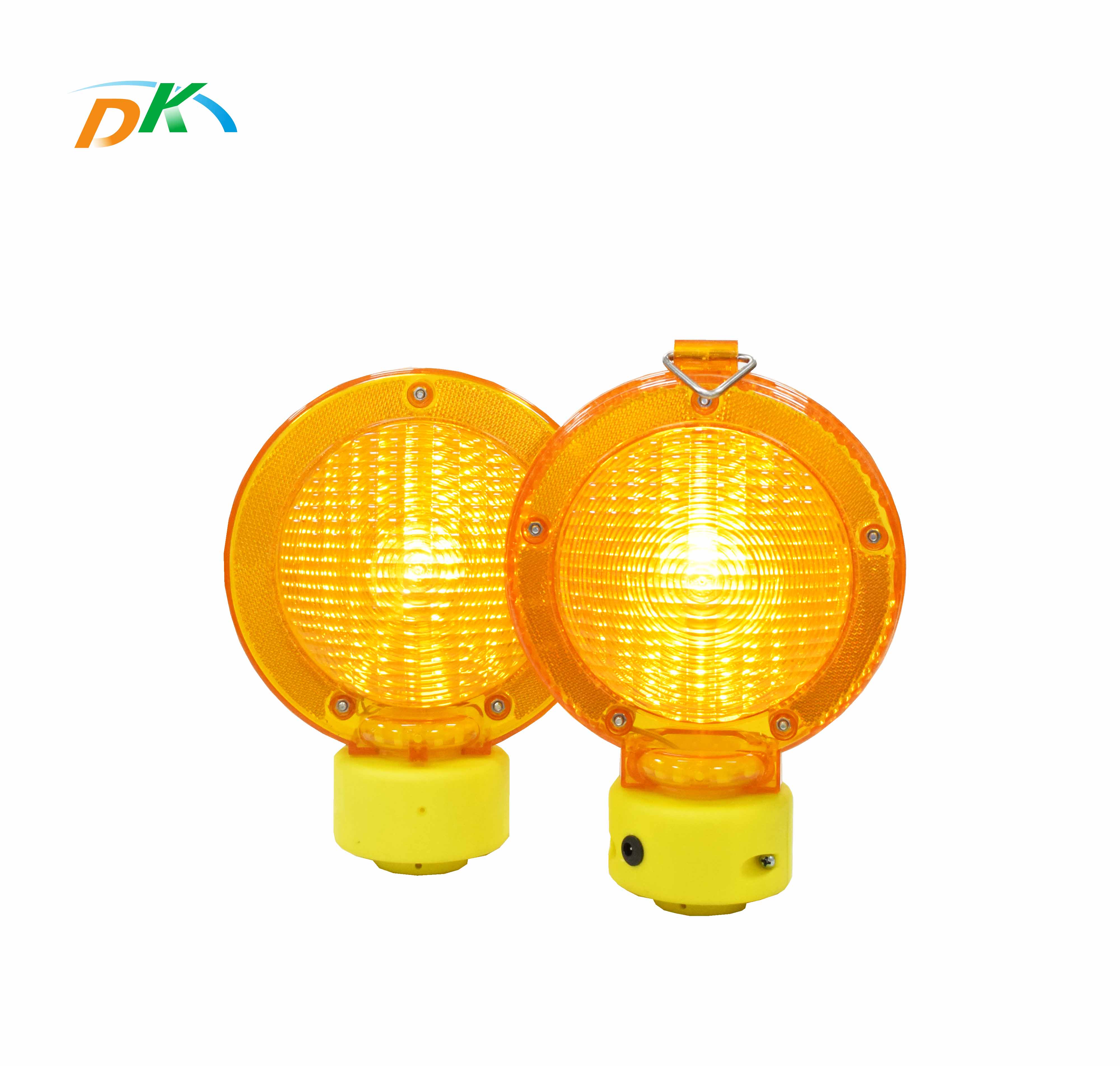 DK LED Portable PC material traffic road construction barricade blinking warning sign light